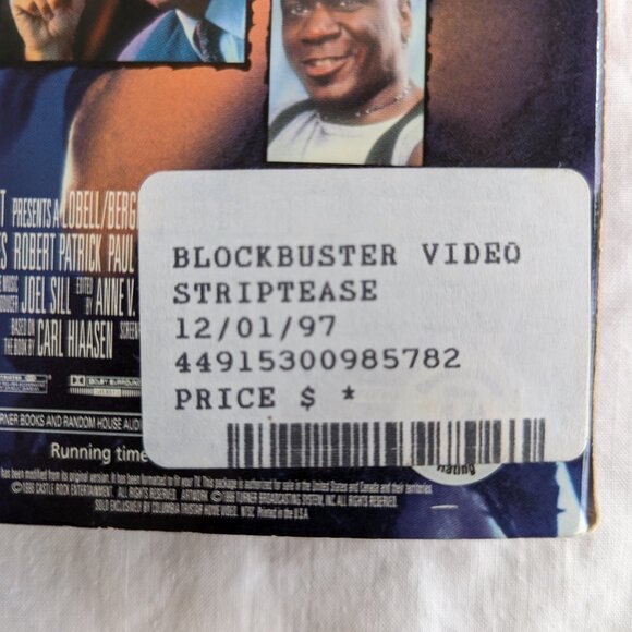 3/$15 Striptease (1996) VHS movie with Demi Moore, Burt Reynolds - Picture 7 of 7